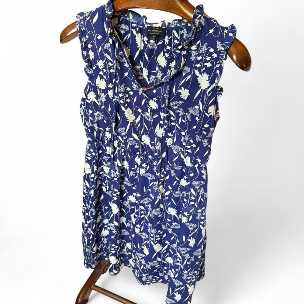 Lucky Brand Dress blue and white Size M medium